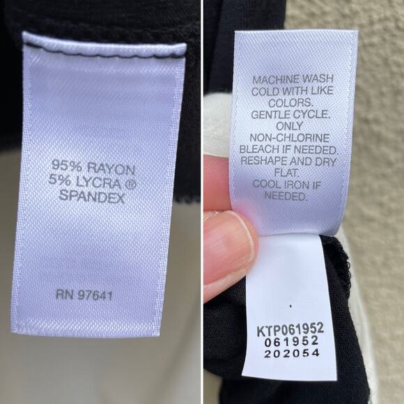 J Jill Wearever Colorblock Tank Top SP Tunic Black White - Picture 6 of 7